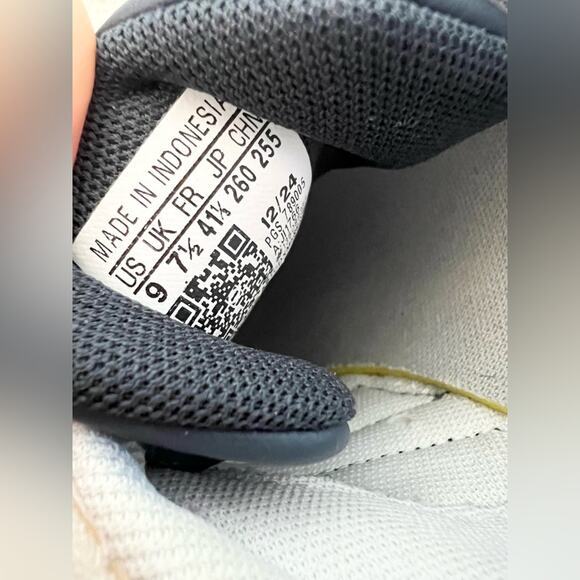 Adidas VL court base white blue suede samba lace up sneaker athletic size 9 fall - Picture 4 of 7